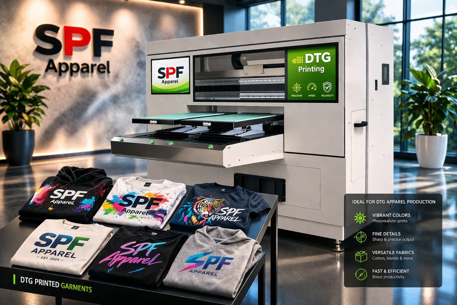 DTG printed garment